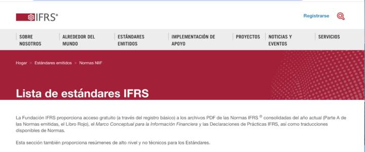 Internacional Financial Reporting Standards (IFRS) Internacional Financial Reporting Standards (IFRS)