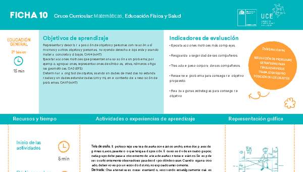 2° básico, Ficha N° 10 Movimiento en 15 minutos 2° básico, Ficha N° 10 Movimiento en 15 minutos
