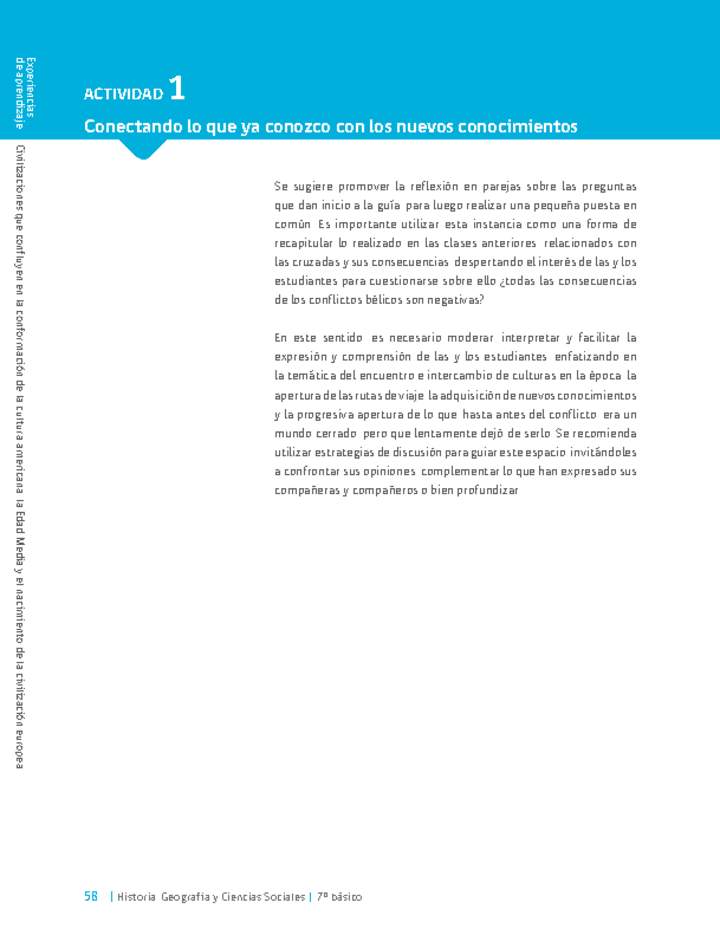 Sugerencia para el profesor: Actividad 1: Conectando lo que ya conozco con los nuevos conocimientos Sugerencia para el profesor: Actividad 1: Conectando lo que ya conozco con los nuevos conocimientos