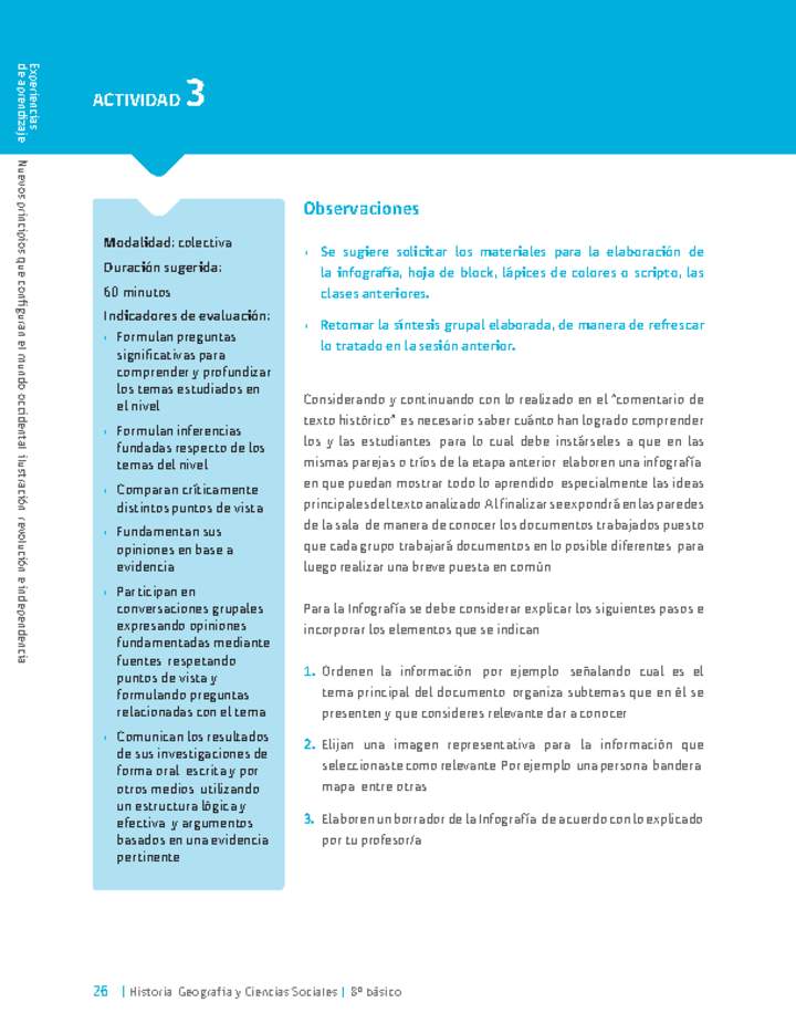 Sugerencia para el profesor: Actividad 3 Sugerencia para el profesor: Actividad 3