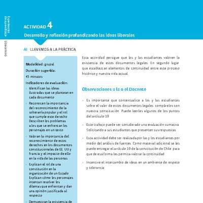 Sugerencia para el profesor: Actividad 4 Sugerencia para el profesor: Actividad 4