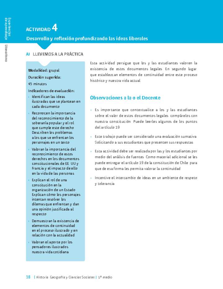 Sugerencia para el profesor: Actividad 4 Sugerencia para el profesor: Actividad 4