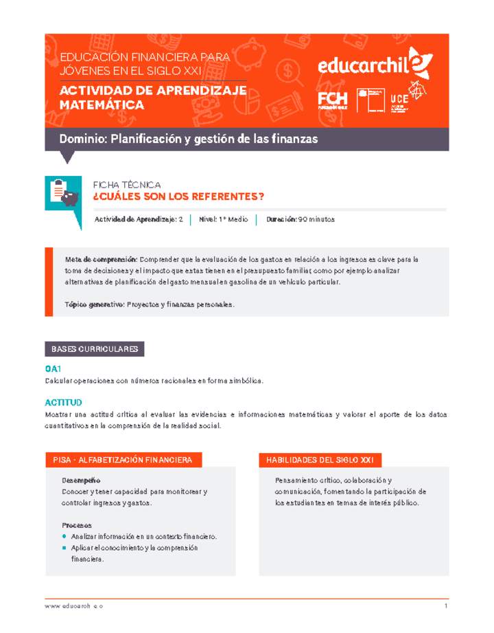 Planificación y Gestión de las Finanzas 2 Planificación y Gestión de las Finanzas 2