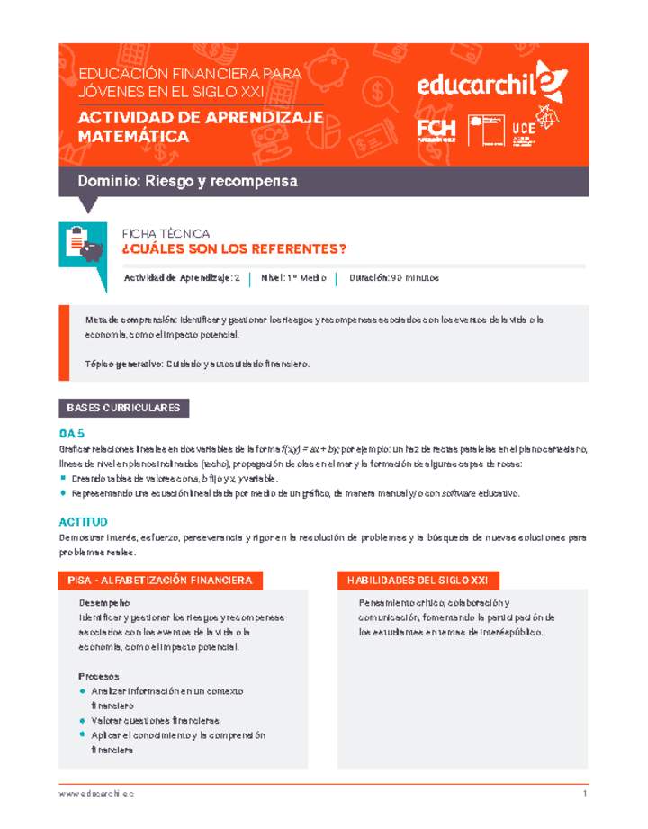 Riesgo y Recompensa 2 Riesgo y Recompensa 2