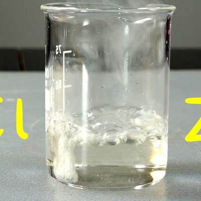 Reacción del Zinc con el Ácido Clorhídrico. Reacción Química Redox, de Desplazamiento y Exotérmica. Reacción del Zinc con el Ácido Clorhídrico. Reacción Química Redox, de Desplazamiento y Exotérmica.