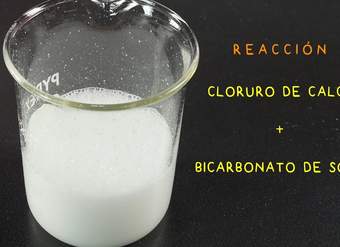 Reacción Bicarbonato de Sodio y Cloruro de Calcio  (NaHCO3 + CaCl2) Reacción Bicarbonato de Sodio y Cloruro de Calcio  (NaHCO3 + CaCl2)