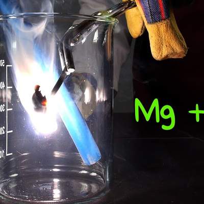 Reacción Magnesio y CO2 Reacción Magnesio y CO2