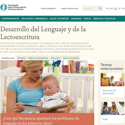 Desarrollo del lenguaje y de la lectoescritura Desarrollo del lenguaje y de la lectoescritura