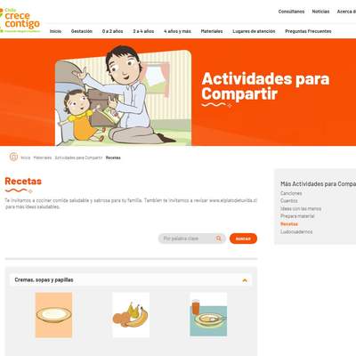 RECETAS - CHILE CRECE CONTIGO RECETAS - CHILE CRECE CONTIGO