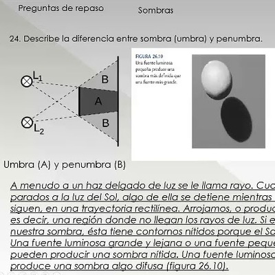 24  Describe la diferencia entre sombra umbra y penumbra 24  Describe la diferencia entre sombra umbra y penumbra