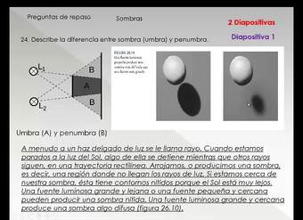 24  Describe la diferencia entre sombra umbra y penumbra 24  Describe la diferencia entre sombra umbra y penumbra