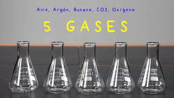 5 Gases: Aire, Argón, Butano, CO2, y Oxígeno 5 Gases: Aire, Argón, Butano, CO2, y Oxígeno