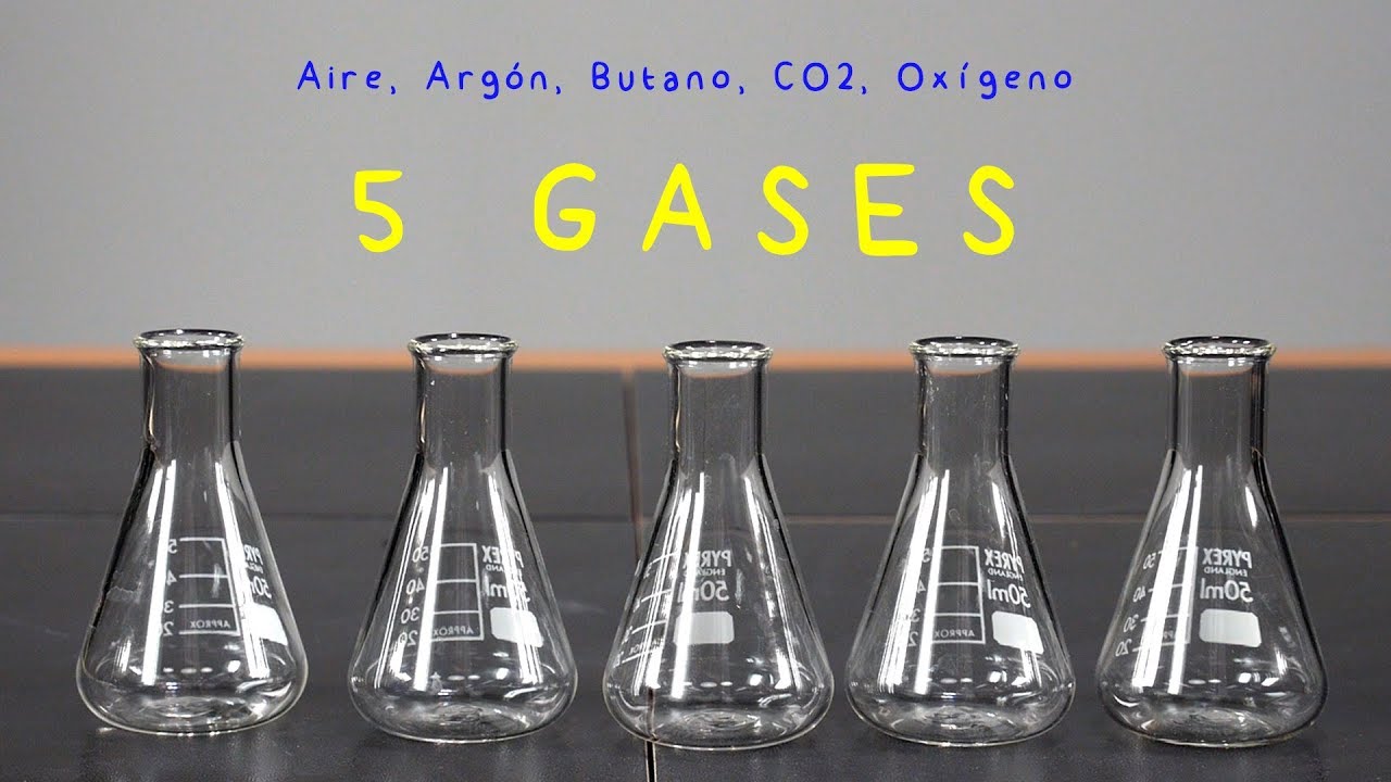 5 Gases: Aire, Argón, Butano, CO2, y Oxígeno 5 Gases: Aire, Argón, Butano, CO2, y Oxígeno