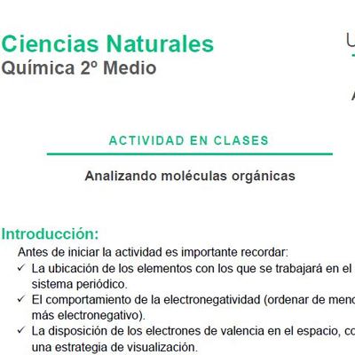 Analizando Moléculas Orgánicas Analizando Moléculas Orgánicas