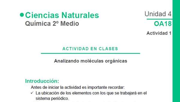 Analizando Moléculas Orgánicas Analizando Moléculas Orgánicas