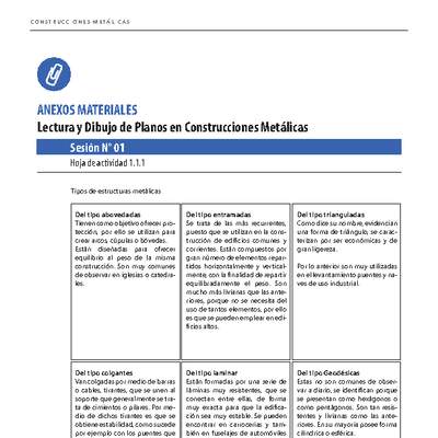 Anexo Lectura y dibujo de planos en construcciones metálicas Anexo Lectura y dibujo de planos en construcciones metálicas