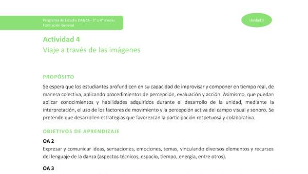 Actividad 4: Viaje a través de las imágenes Actividad 4: Viaje a través de las imágenes