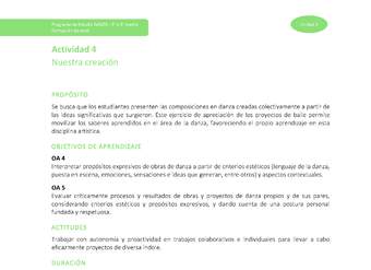 Actividad 4: Nuestra creación Actividad 4: Nuestra creación