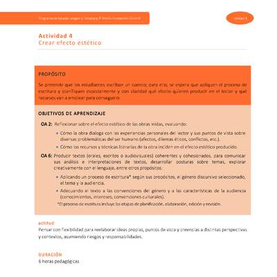 Actividad 4: Crear efecto estético Actividad 4: Crear efecto estético