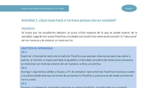 Actividad 1: ¿Qué cosas haría si no fuera porque vivo en sociedad? Actividad 1: ¿Qué cosas haría si no fuera porque vivo en sociedad?