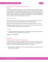 Actividad 2: Aplicar homotecias en obras de arte Actividad 2: Aplicar homotecias en obras de arte