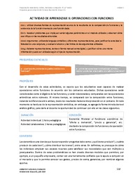 Actividad de aprendizaje 6: Operaciones con funciones Actividad de aprendizaje 6: Operaciones con funciones