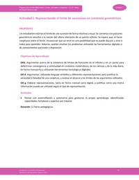 Actividad 1: Representando el límite de sucesiones en contextos geométricos Actividad 1: Representando el límite de sucesiones en contextos geométricos
