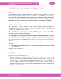Actividad 3: Tomar decisiones a partir de diagramas de cajón Actividad 3: Tomar decisiones a partir de diagramas de cajón
