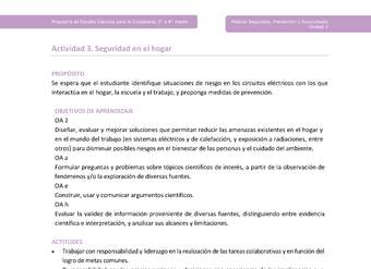 Actividad 3: Seguridad en el hogar Actividad 3: Seguridad en el hogar