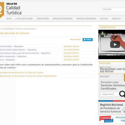 Normas de Guías de Turismo Normas de Guías de Turismo