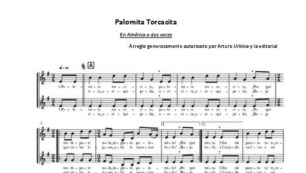 Palomita Torcacita Palomita Torcacita