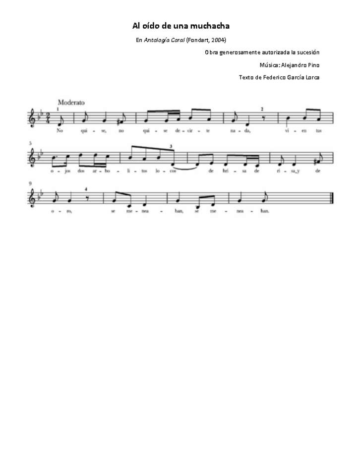 Al oído de una muchacha Al oído de una muchacha