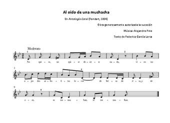 Al oído de una muchacha Al oído de una muchacha