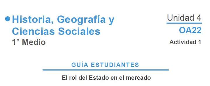 El rol del estado en el mercado El rol del estado en el mercado