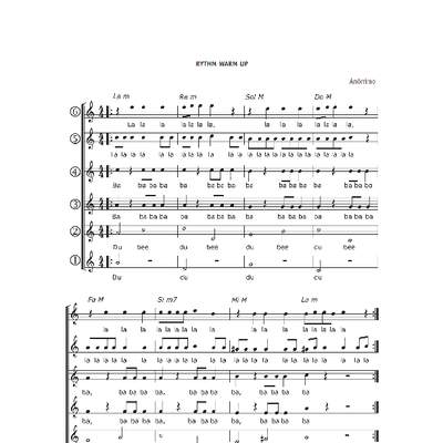 Rythm warm up Rythm warm up