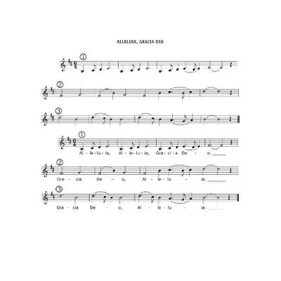 Alleluia Gracia Deo Alleluia Gracia Deo
