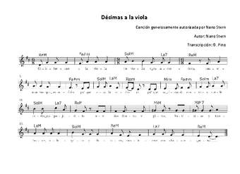 Décimas a la viola Décimas a la viola