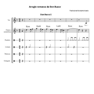 Arreglo romance de Don Bueso Arreglo romance de Don Bueso
