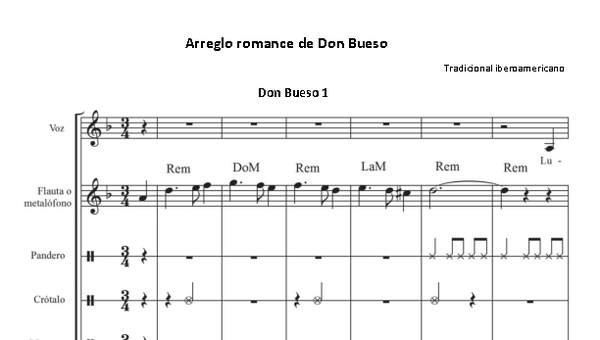 Arreglo romance de Don Bueso Arreglo romance de Don Bueso