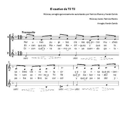 El cautivo de Til Til El cautivo de Til Til