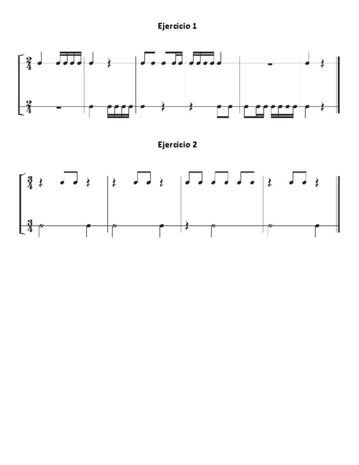 Ejercicio 1 y Ejercicio 2 Ejercicio 1 y Ejercicio 2