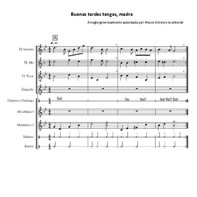 Buenas tardes tengas, madre Buenas tardes tengas, madre