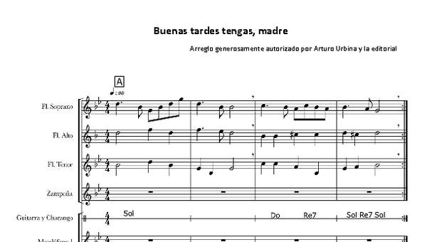 Buenas tardes tengas, madre Buenas tardes tengas, madre