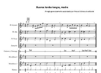 Buenas tardes tengas, madre Buenas tardes tengas, madre
