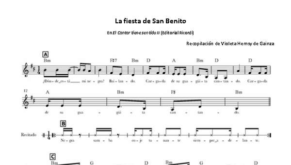 La fiesta de San Benito La fiesta de San Benito