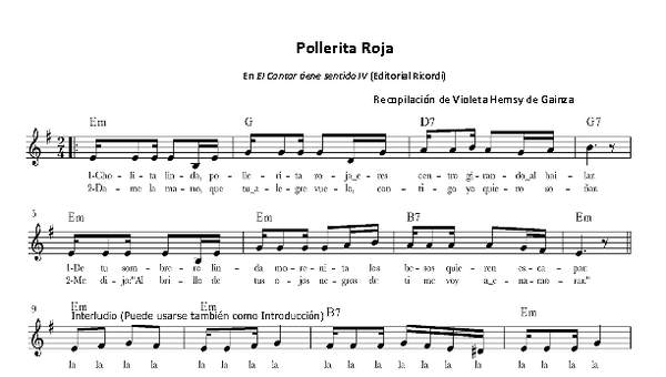 Pollerita Roja Pollerita Roja