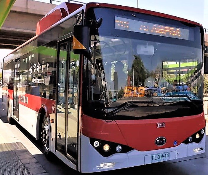 Bus del transantiago eléctrico Bus del transantiago eléctrico