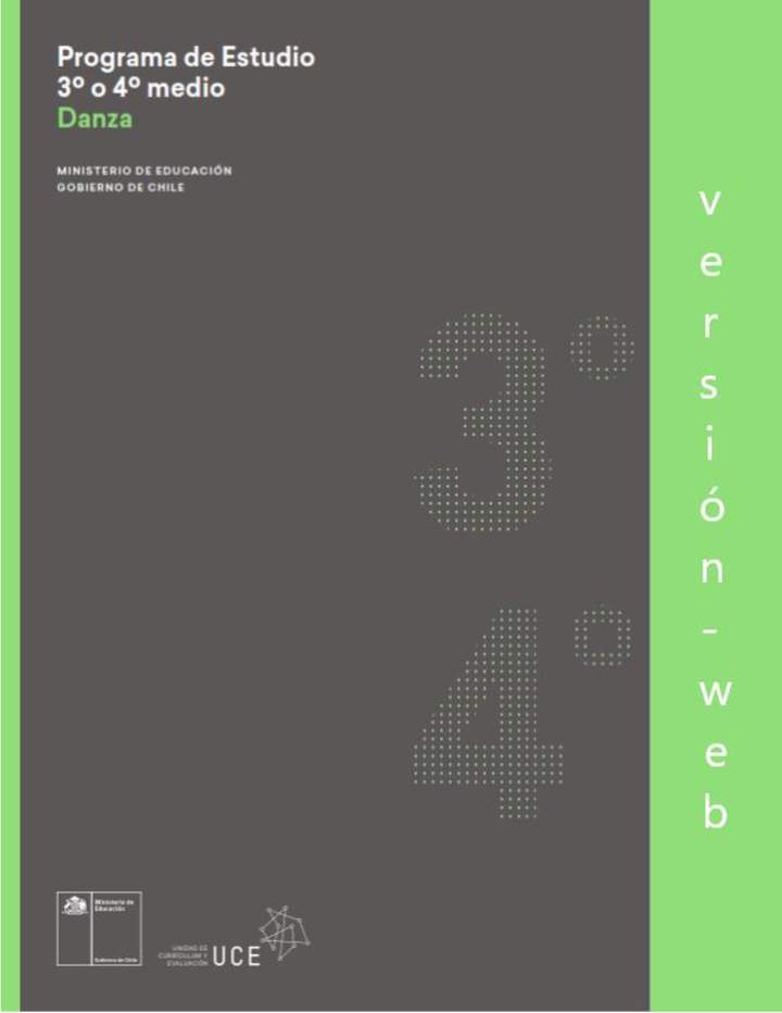 Programa de Estudio DANZA 3°y 4° medio FG Programa de Estudio DANZA 3°y 4° medio FG