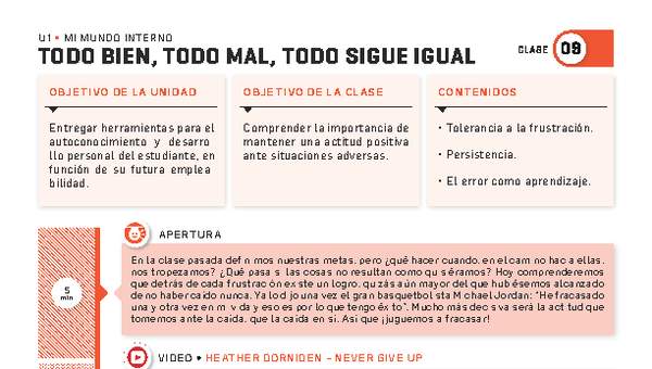 Guía 9. Mi mundo interno. Todo bien, todo mal, todo sigue igual Guía 9. Mi mundo interno. Todo bien, todo mal, todo sigue igual