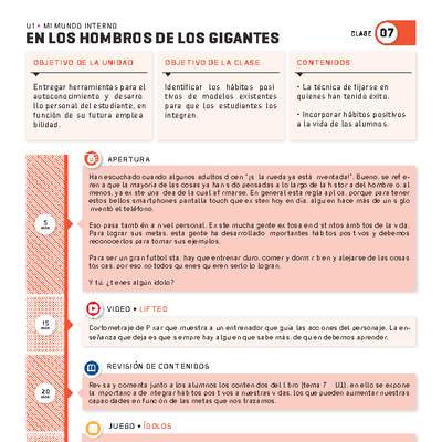 Guía 7. Mi mundo interno. En los hombros de los gigantes Guía 7. Mi mundo interno. En los hombros de los gigantes